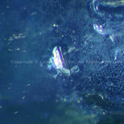 Probably plagioclase in magmatic sapphire